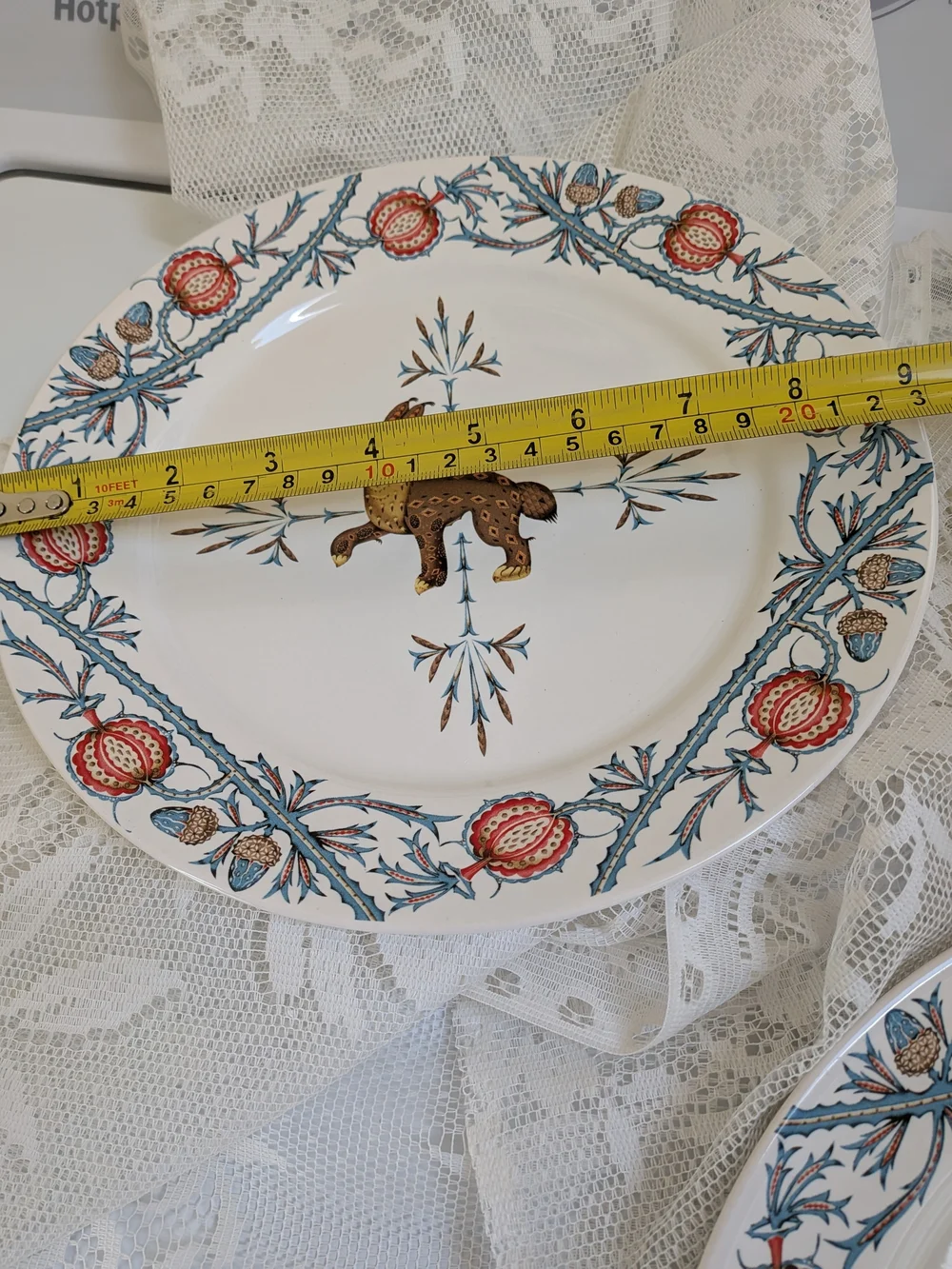 Set Of 2 UNUSED West Elm KLAUS HAAPANIEMI Ceramic Dinner Plates Rabbit Motif 9